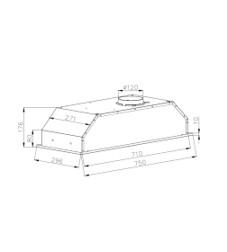 Вытяжка кухонная SCHTOFF TDM 75 Inox