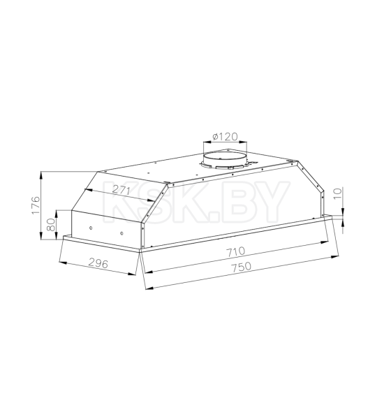 Вытяжка кухонная SCHTOFF TDM 75 Inox (TDM 75 Inox) 