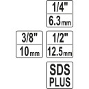 Набор адаптеров SDS-PLUS/тор. гол.-1/4,3/8,1/2 YATO (YT-04686) 