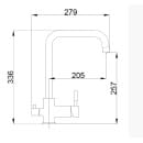 Смеситель для кухни с подключением фильтра Haiba HB76820-7 (HB76820-7) 