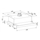 Вытяжка кухонная ZORG SLIM 850 60 M белая (SLIM 850 60 M WH) 