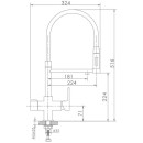 Смеситель для кухни Haiba HB76854, хром (HB76854) 