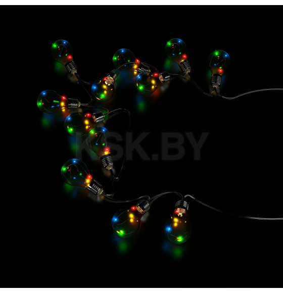 Гирлянда садовая на солнечной батарее 10 LED большие шары (мультицвет) Gauss Solar GS035 (GS035) 