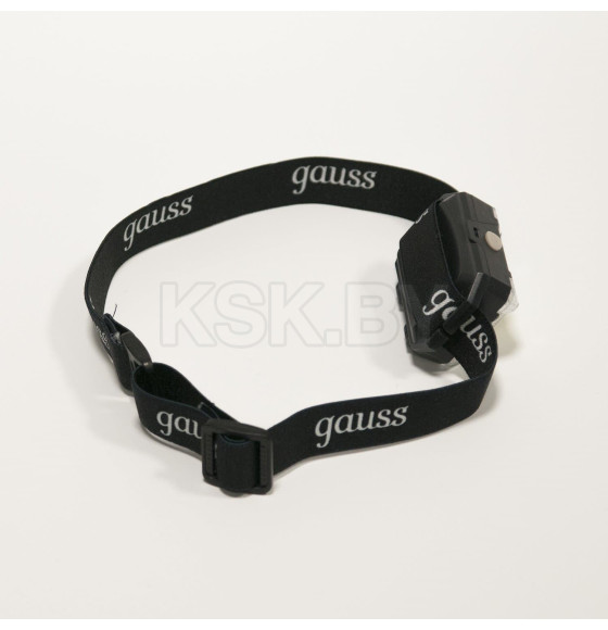 Фонарь налобный модель GFL304 3W 180lm 3xAAA LED Gauss (GF304) 