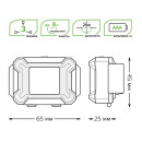 Фонарь налобный модель GFL304 3W 180lm 3xAAA LED Gauss (GF304) 