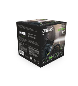 Фонарь налобный Gauss модель GFL309 6W 180lm Lead acid 800mAh LED 