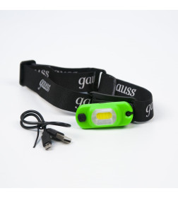 Фонарь налобный GFL408 3W 150lm Li-ion 300mAh LED Gauss