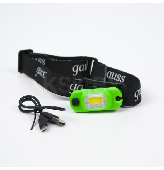 Фонарь налобный GFL408 3W 150lm Li-ion 300mAh LED Gauss (GF408) 