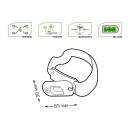 Фонарь налобный GFL408 3W 150lm Li-ion 300mAh LED Gauss (GF408) 