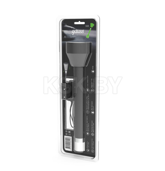 Фонарь ручной Gauss модель GFL201 5.5W 180lm Li-ion 2400mAh LED  (GF201) 