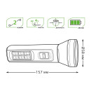 Фонарь ручной GFL102 2W 100lm lead acid 250mAh Gauss (GF102) 