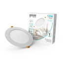 Светильник встраиваемый LED 12W 1000m 4000K 170-260V IP20 145х26 мм круг (белый) Gauss Basic Downlight 9030420212 (9030420212) 