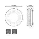 Светильник Gauss Backlight BL085 Кругл. Хром/Белый, Gu5.3, 3W, LED 3000K  (BL085) 