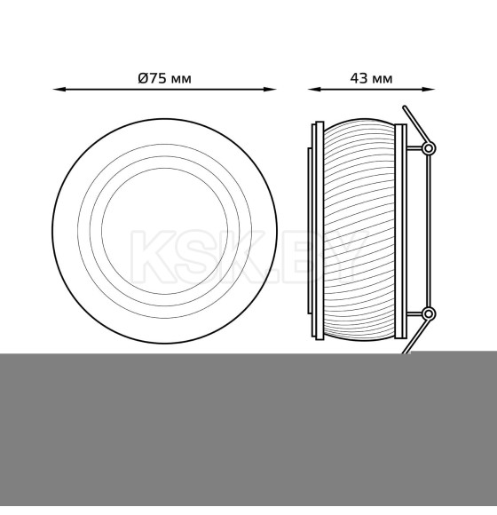 Светильник Gauss Backlight BL143 Кругл.Gu5.3, 3W, LED 3000K 1/40 белый матовый (BL143) 