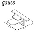 Заглушка для встраиваемого трекового шинопровода (белый) Gauss TR144 (TR144) 