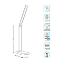 Светильник настольный GTL501 10W 600lm 3000-6000K 170-265V диммируемый Qi USB LED (черный) Gauss Qplus GT5012 (GT5012) 