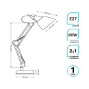Светильник настольный GTL003 60W 220-240V E27 на струбцине и с основанием (красный) Gauss GT0034 (GT0034) 