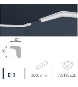 Багет "LUX" потолочный E- 3 (25/22)