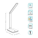 Светильник настольный GTL202 10W 550lm 3000-6000K 170-265V диммируемый USB LED (черный) Gauss GT2022 (GT2022) 