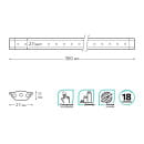 Светильник сенсорный модель G 3,5W 350lm 4000K 170-260V 300mm диммируемый TOUCH Gauss (9023531235) 