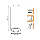 Светильник накладной LED 12W 3000K 79x200 мм (черный) Gauss HD029 (HD029) 