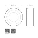 Светильник Gauss Backlight накладной BL216 Кругл. Акрил, 6+3W, LED 3000K, Ø145,  (BL216) 