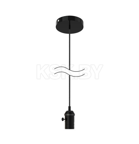 Светильник подвесной E27 1 м (черный) Gauss Decor PL041 (PL041) 