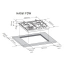 Панель варочная газовая ZORG HAG61 FDW black (HAG61 FDW BL) 