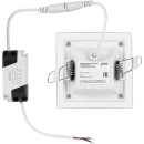 Светильник встраиваемый LED 6W 490lm 4000K 185-265V IP20 100х100х36 мм квадрат (с декоративным стеклом) Gauss Glass 948111206 (948111206) 