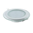 Светильник встраиваемый LED 18W 1480lm 4000K 185-265V IP20 200х36 мм круг (с декоративным стеклом) Gauss Glass 947111218 (947111218) 