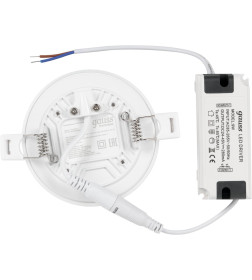 Светильник встраиваемый LED 9W 900lm 4000K 85-265V IP20 90х27 мм круг Gauss Frameless 967511209