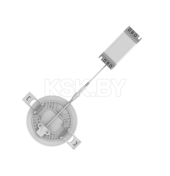 Светильник встраиваемый LED 9W 900lm 4000K 85-265V IP20 90х27 мм круг Gauss Frameless 967511209 (967511209) 