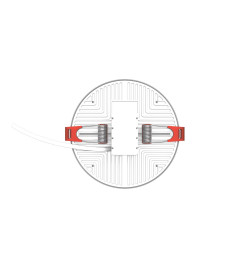 Светильник встраиваемый 17W, 1600lm,4000K, Ø119 мм, монтаж 55-95, круг Gauss Elementary Adj. Frameless 9034460218