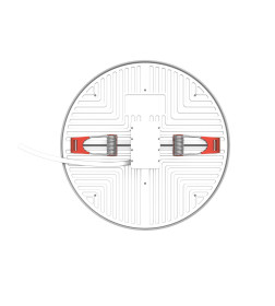 Светильник встраиваемый 22W, 2200lm, 4000K, Ø167 мм, монтаж 55-135 мм, круг Gauss Elementary Adj. Frameless 9034460224