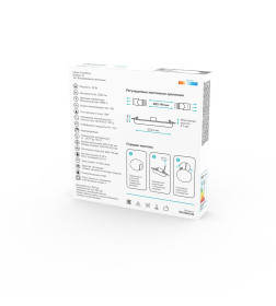 Светильник встраиваемый 35W, 3200lm, 4000K, Ø223 мм, монтаж 55-190 мм, круг Gauss Elementary Adj. Frameless 9034460236