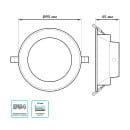 Светильник встраиваемый LED 5,5W 450lm 4000K 185-250V IP54 95х45 мм круг (белый) Gauss Elementary Downlight 999420205 (999420205) 