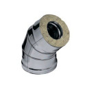 Сэндвич- колено 135° (430/0.8мм+нерж.) Ф115х200 Ferrum (f4132) 