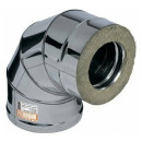 Сэндвич- колено 90° (430/0.8мм+нерж.) Ф150х210 Ferrum (f4235) 