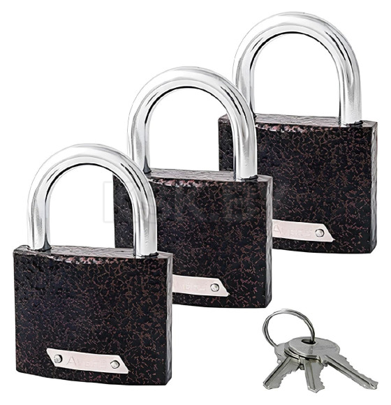 Замок навесной Avers PD-01-63-(3locks,3Keys)