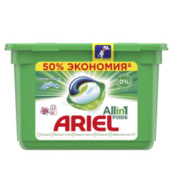 Капсулы для стирки Ariel Автомат Горный родник, 18х25.2г