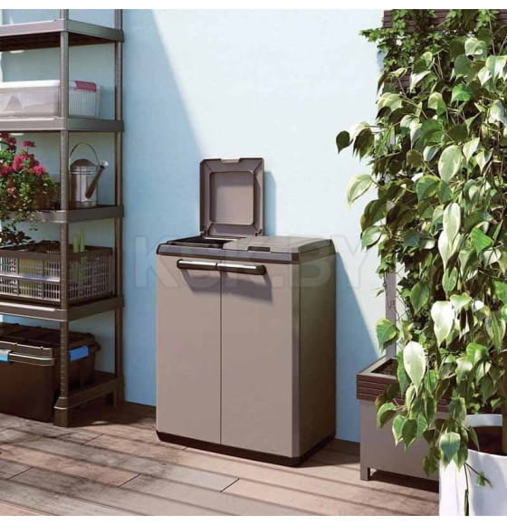 Шкаф Пластиковый SPLIT BASIC GLR/BK KETER RUASSIA PAL.EPAL H.113 (240623) 