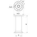 Опора меб. D-868, h=100  (22659) 