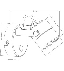 Спот Arte Lamp LENTE A1310AP-1BK