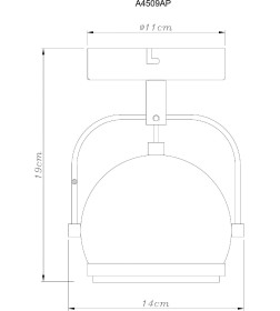 Спот Arte Lamp ORBITER A4509AP-1WH