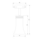Трековый светильник для однофазного шинопровода Vetro GU10 белый MRL 1001 ES (a043141) 