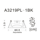 Светильник встраиваемый точечный Arte Lamp ACCENTO A3219PL-1BK (A3219PL-1BK) 