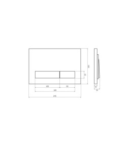 Кнопка для инсталляции Axus 097HDB (черный)