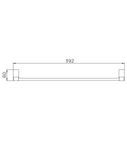 Полотенцедержатель Haiba HB8809, хром