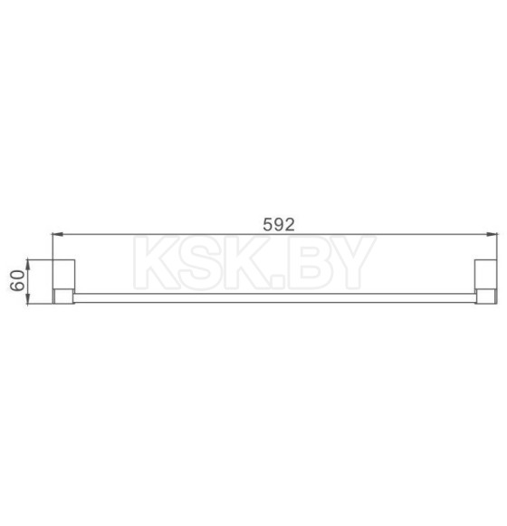 Полотенцедержатель Haiba HB8809, хром (HB8809) 