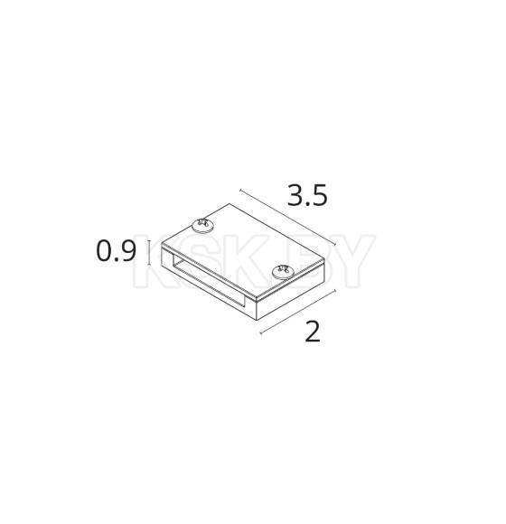 Наконечник для токопроводящего ремня Divinare DECORATO D253506 (D253506) 